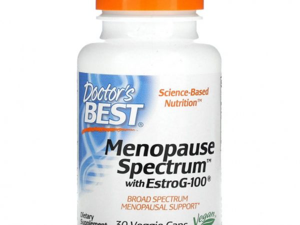 Doctor's Best, Спектр для помощи при менопаузе с EstroG-100, 30 вегетарианских капсул