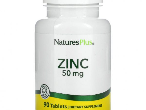 NaturesPlus, Цинк, 50 мг, 90 таблеток