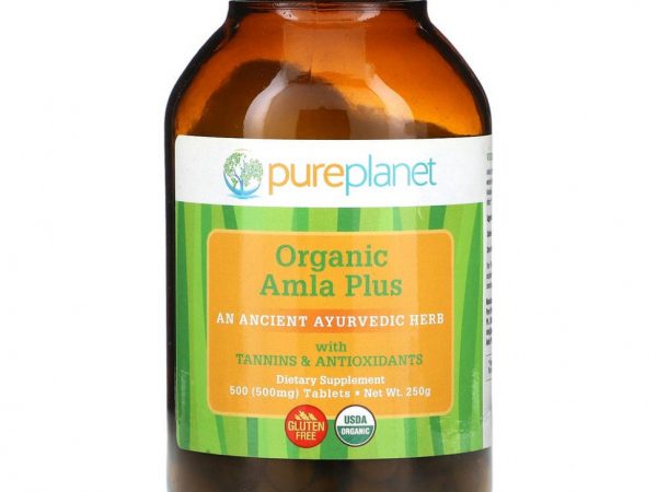 Pure Planet, Препарат Amla Plus, 500 мг, 500 таблеток
