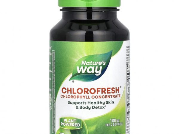 Nature's Way, Chlorofresh, концентрированный хлорофилл, 90 мягких таблеток