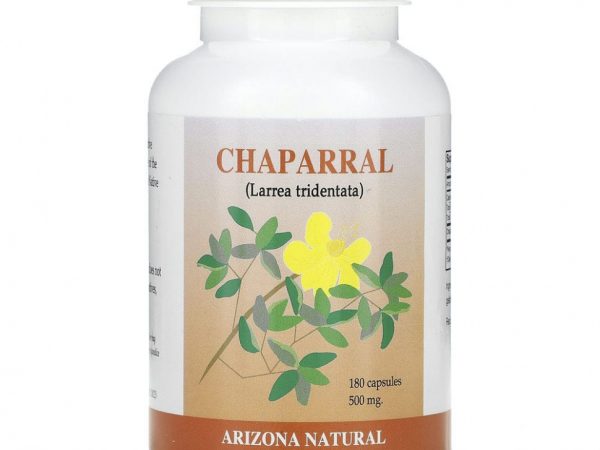 Arizona Natural, Чапараль, 500 мг, 180 капсул