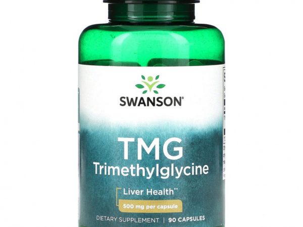 Swanson, TMG триметилглицин, 500 мг, 90 капсул