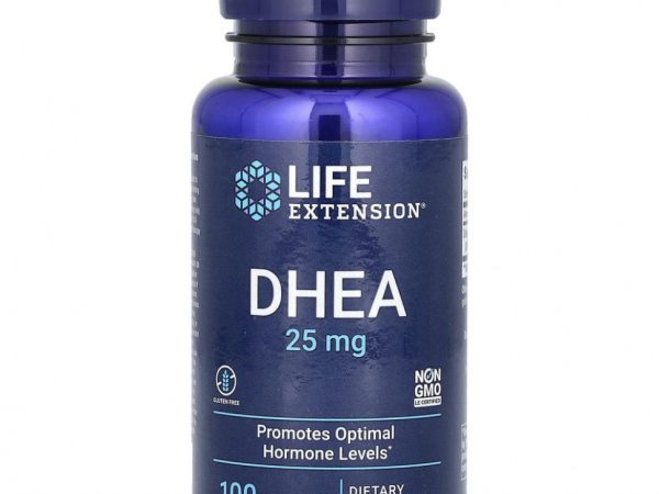 Life Extension, ДГЭА, 25 мг, 100 капсул