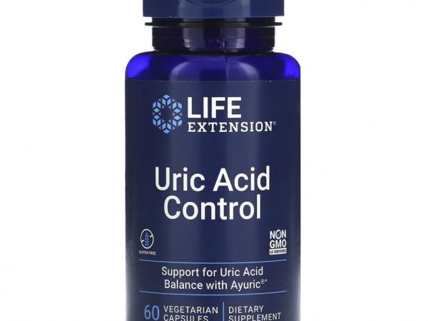 Life Extension, добавка для контроля мочевой кислоты, 60 вегетарианских капсул