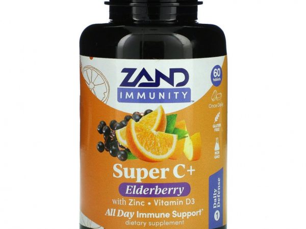 Zand, Immunity, Super C + бузина с цинком и витамином D3`` 60 таблеток