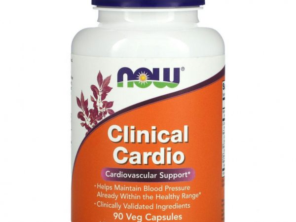 NOW Foods, Clinical Cardio, Поддержка сердечно-сосудистой системы, 90 растительных капсул