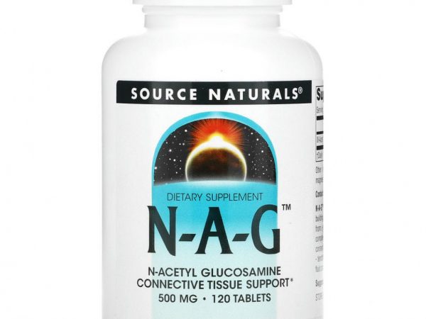 Source Naturals, N-A-G, 500 мг, 120 таблетки