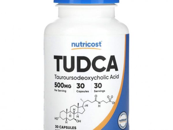 Nutricost, TUDCA, 500 мг, 30 капсул