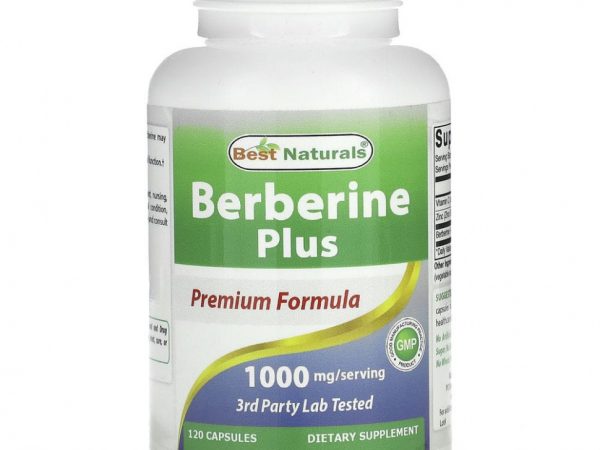 Best Naturals, Berberine Plus, 1000 mg/Serving, 120 Capsules