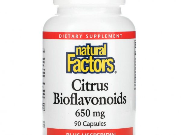 Natural Factors, цитрусовые биофлавоноиды с гесперидином, 650 мг, 90 капсул