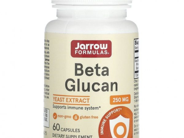 Jarrow Formulas, бета-глюкан, 60 капсул