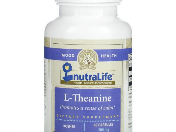 NutraLife, L-теанин, 200 мг, 60 капсул