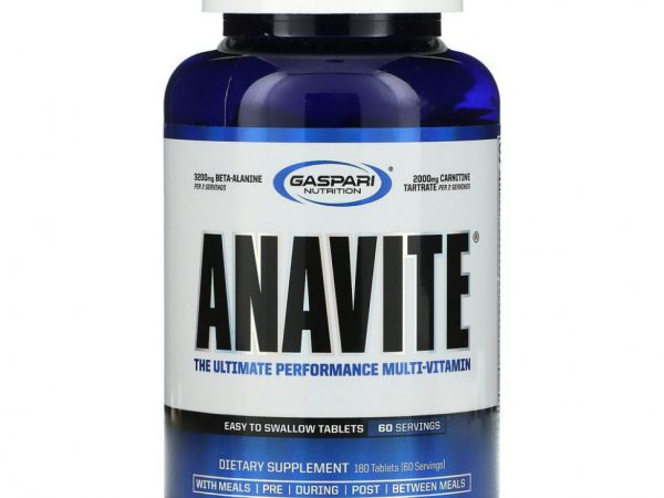 Gaspari Nutrition, ANAVITE, мультивитамины для максимальной работоспособности, 180 таблеток