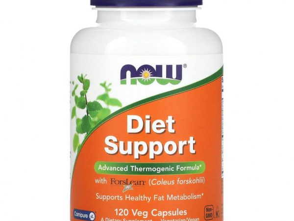 NOW Foods, Диетическая поддержка, 120 растительных капсул
