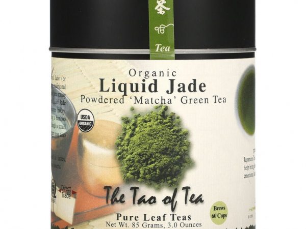 The Tao of Tea, Органический порошкообразный зеленый чай матча, Liquid Jade, 85 г (3 унции)