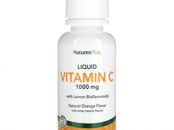 NaturesPlus, Жидкий витамин C, натуральный апельсин, 1000 мг, 236,56 мл (8 жидк. Унций)