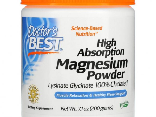 Doctor's Best, Магниевый порошок с высокой абсорбцией, 200 г (7,1 унции)
