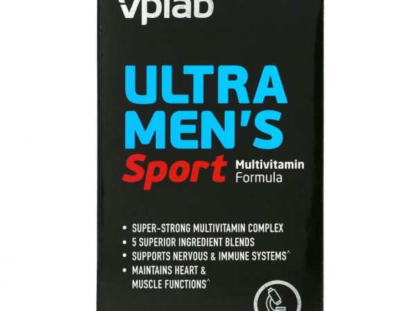 Vplab, Ultra Men’s, мультивитамины для мужчин для физической активности, 90 капсул