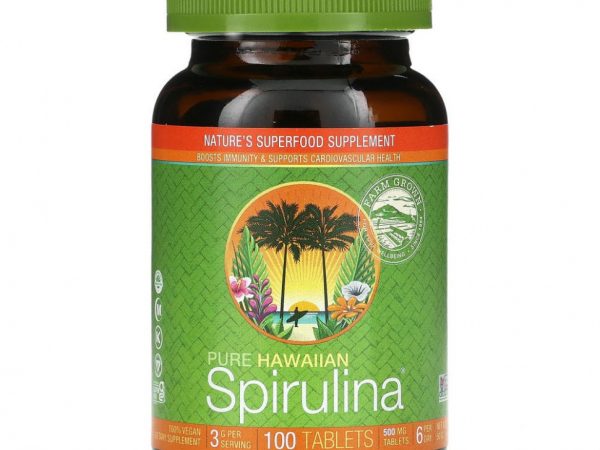 Nutrex Hawaii, Pure Hawaiian Spirulina, 100 таблеток