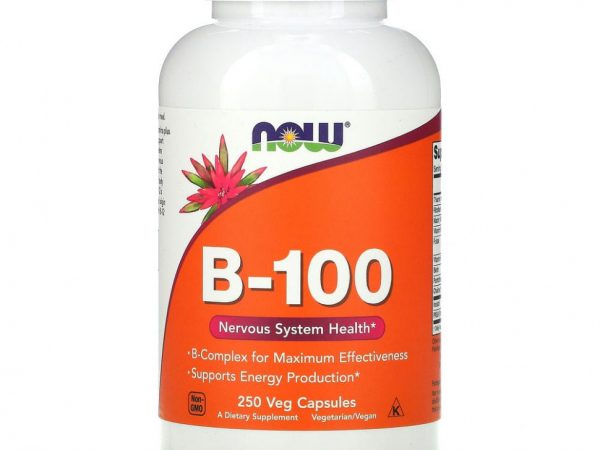 NOW Foods, B-100, 250 растительных капсул