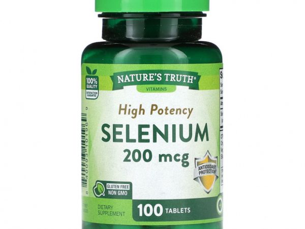 Nature's Truth, Высокоэффективный селен, 200 мкг, 100 таблеток