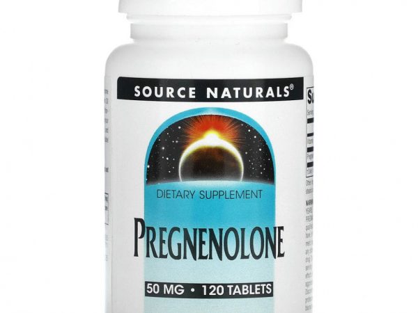 Source Naturals, прегненолон, 50 мг, 120 таблеток