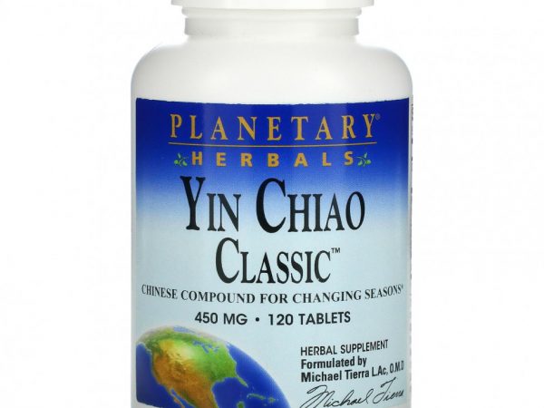 Planetary Herbals, Yin Chiao Classic, 450 мг, 120 таблеток