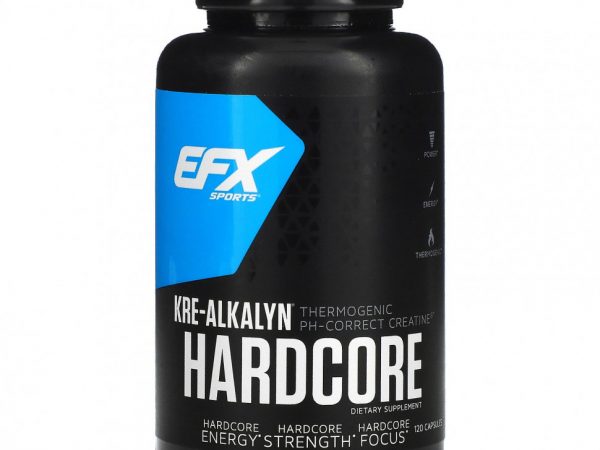 EFX Sports, Kre-Alkalyn Hardcore, 120 капсул