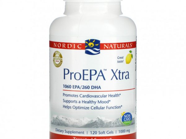 Nordic Naturals, ProEPA Xtra, лимон, 1000 мг, 120 мягких таблеток