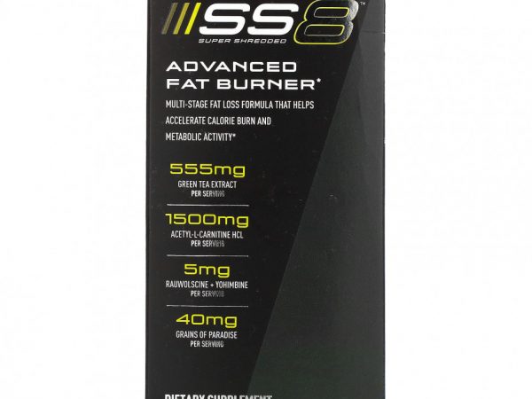 JYM Supplement Science, SS8 Super Shredded, улучшенное жиросжигающее средство, 120 вегетарианских капсул
