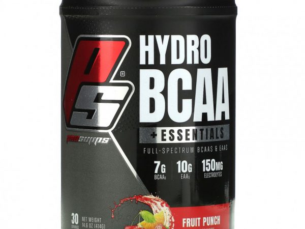 ProSupps, Hydro BCAA +Essentials, добавка с электролитами и аминокислотами, фруктовый пунш, 414 г (14,6 фунтов)
