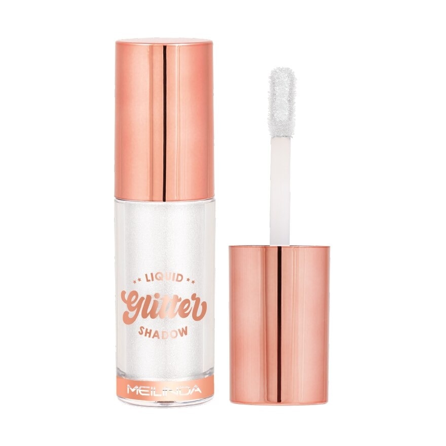 Meilinda Liquid Glitter Shadow 5g. 05 First Snow