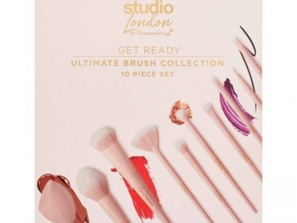 Studio London by Superdrug Get Ready Ultimate Brush Collection 10 Piece Set.
