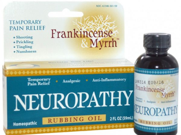 Frankincense & Myrrh, Frankincense & Myrrh, Neuropathy, болеутоляющее средство при нейропатии, масло для растирания, 59 мл (2 жидк. унции)