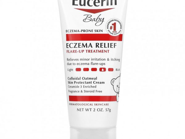 Eucerin, для детей, средство для лечения экземы в период обострений, без отдушки, 57 г (2 унции)