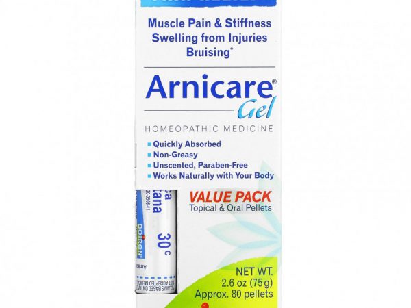 Boiron, Arnicare, гель и гранулы для рассасывания, экономная упаковка, 75 г (2,6 унции), прибл. 80 грануд в тюбике