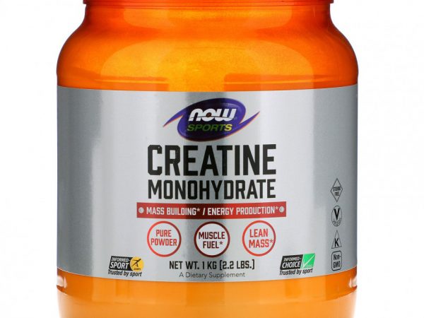 NOW Foods, Sports, моногидрат креатина, 1 кг (2,2 фунта)