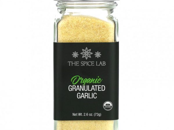 The Spice Lab, Органический гранулированный чеснок, 73 г (2,6 унции)