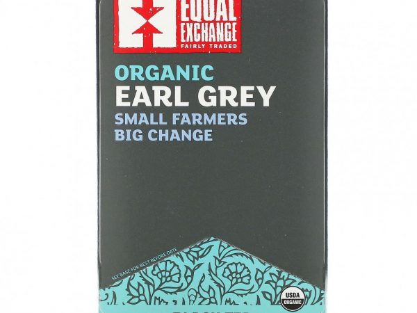 Equal Exchange, Organic Earl Grey, Black Tea, 20 Tea Bags, 1.41 oz ( 40 g)