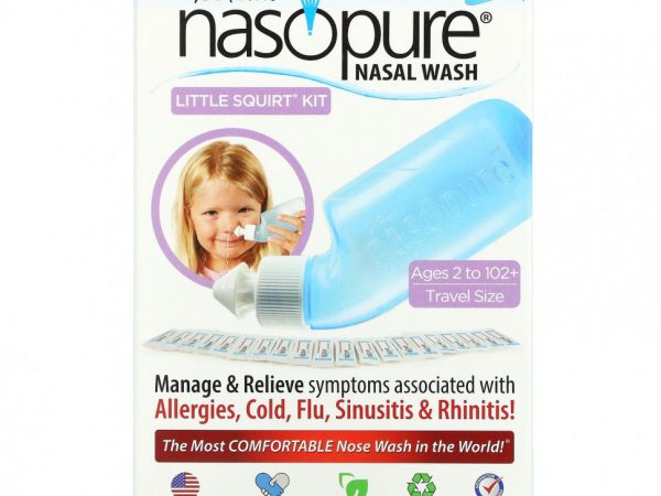 Nasopure, Носовые Wash System, Little Squirt Kit, 1 комплект