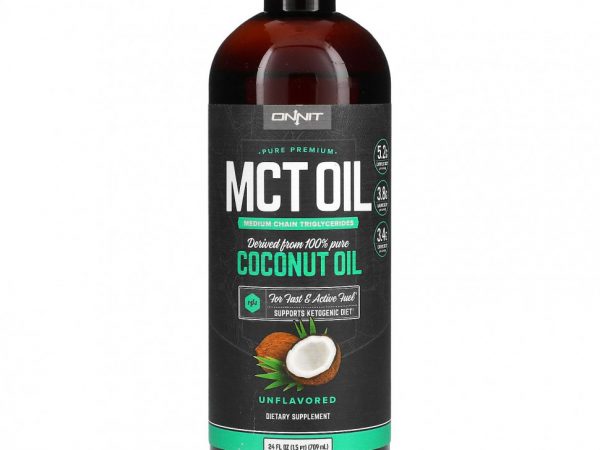 Onnit, Масло MCT, без добавок, 709 мл (24 жидк. Унции)