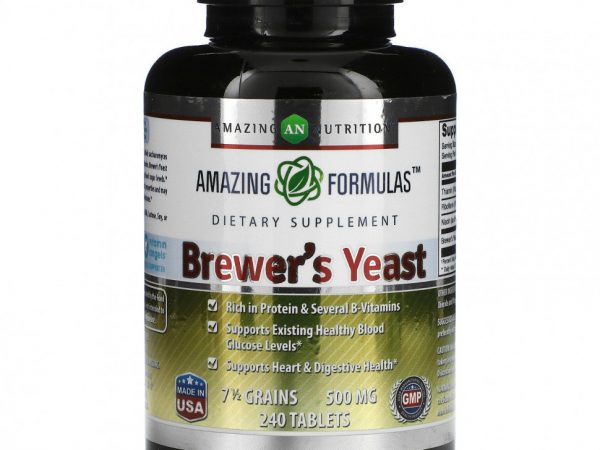 Amazing Nutrition, Пивные дрожжи, 250 мг, 240 таблеток