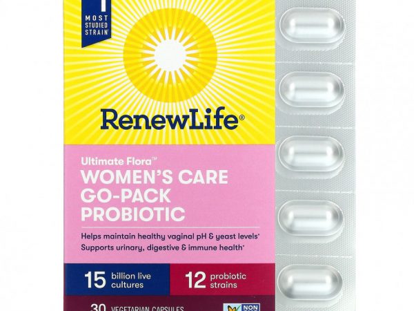 Renew Life, Комплексная добавка для женщин, пробиотик Ultimate Flora, 15 млрд живых культур, 30 вегетарианских капсул