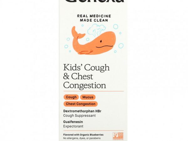 Genexa, Kid's Cough & Chest Congestion, Organic Blueberries, 4 fl oz (118 ml)