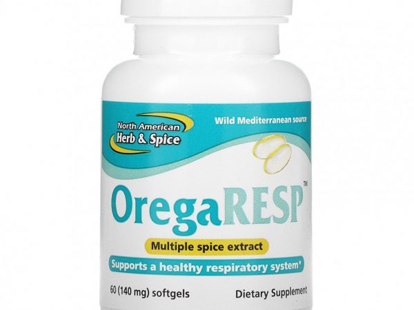 North American Herb & Spice, OregaResp, 140 мг, 60 капсул