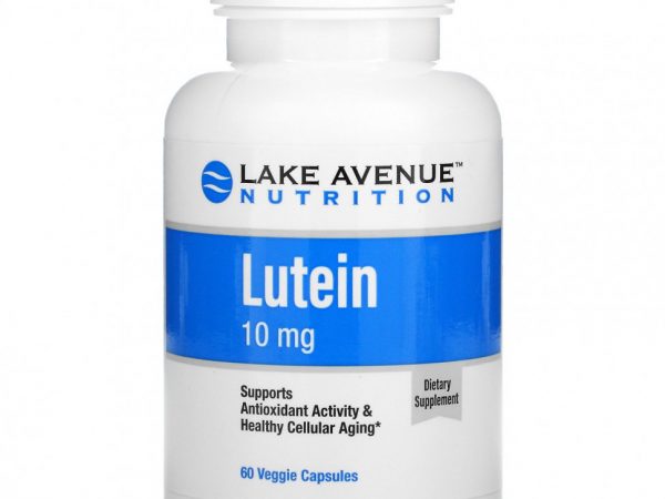 Lake Avenue Nutrition, Лютеин, 10 мг, 60 растительных капсул