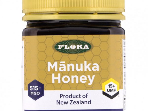 Flora, Мед манука, MGO 515+, 250 г (8,8 унции)