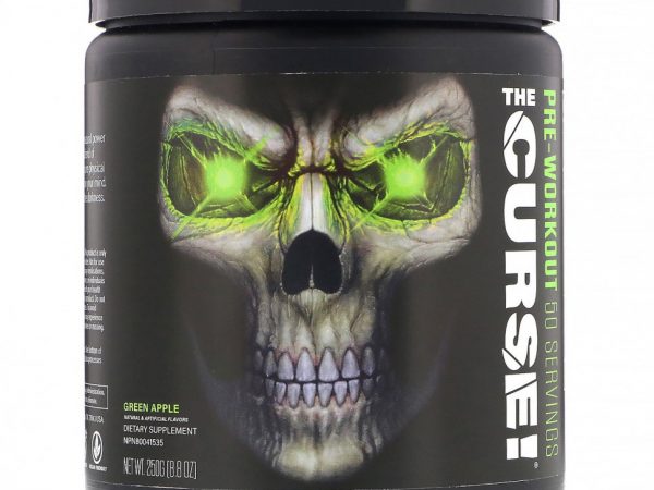 JNX Sports, The Curse, предтренировочная добавка, зеленое яблоко, 250 г