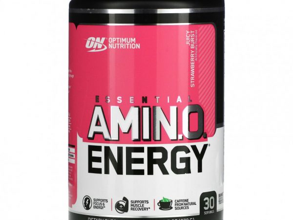 Optimum Nutrition, Essential Amino Energy, Juicy Strawberry Burst, 9.5 oz (270 g)