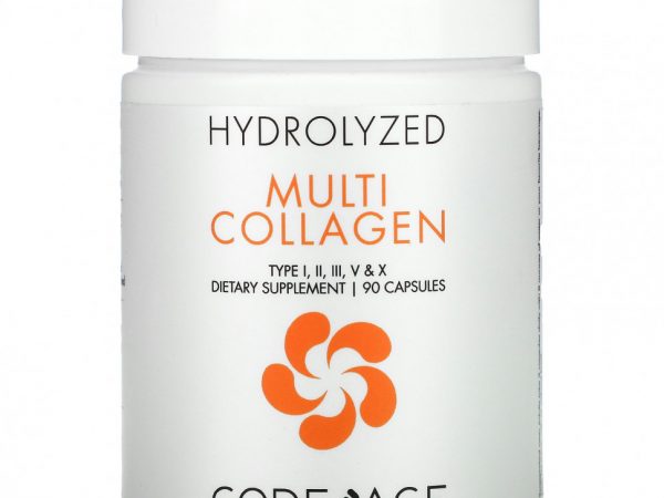 Codeage, Hydrolyzed, мультиколлаген, 90 капсул